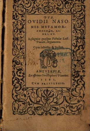 Metamorphoseon libri XV.