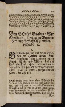 305-312, Vorwort und Ordnung.