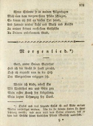Morgenlied
