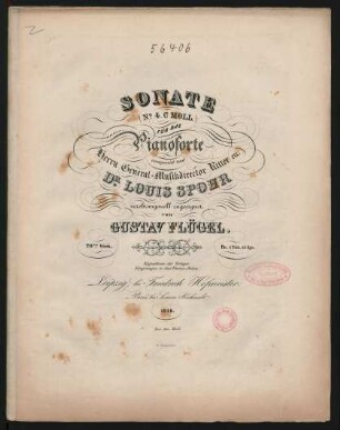 Sonate (No. 4. C Moll) Für Das Pianoforte : 20tes. Werk.
