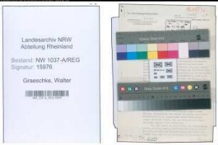 Entnazifizierung Walter Graeschke , geb. 15.05.1898 (Justiz)