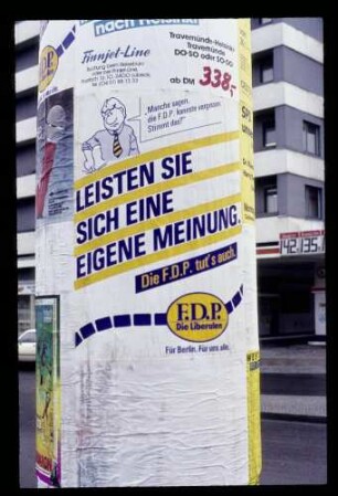 Wahlplakat FDP 6.2.85.