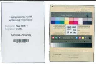 Entnazifizierung Amanda Sohnius , geb. 29.07.1878 (Kommanditistin)