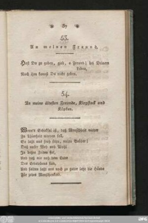 53. An meinen Freund.