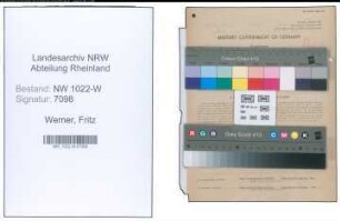 Entnazifizierung Fritz Werner , geb. 08.07.1889 (Bandagist)