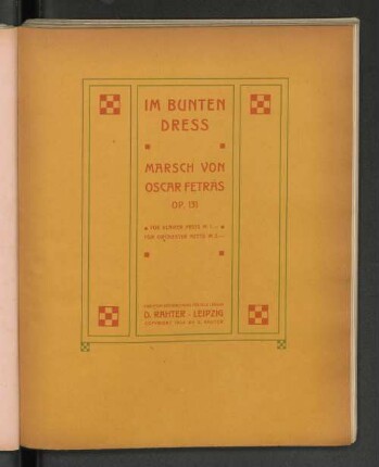 Im bunten Dress.