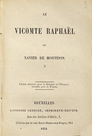 Le Vicomte Raphaël, 5