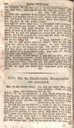 XXVI. Von der Dienstfertigkeit, Barmherzigkeit und Leutseligkeit.