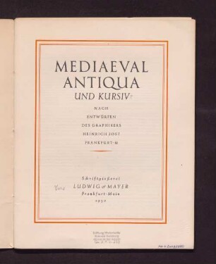 Mediaeval Antiqua und Kursiv