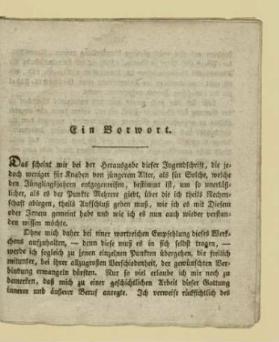 Ein Vorwort