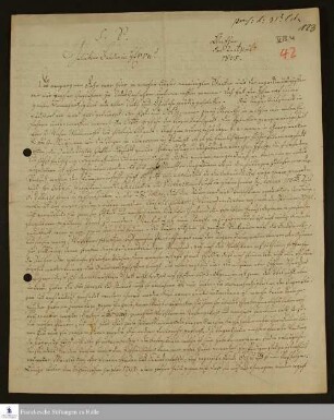 Brief von Johann Ernst Bergmann an Johann Friedrich Nebe über die wirtschaftliche, politische und geistliche Situation Georgias.