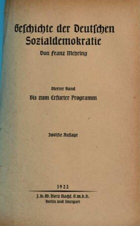 Geschichte der deutschen Sozialdemokratie, 4. Bis zum Erfurter Programm