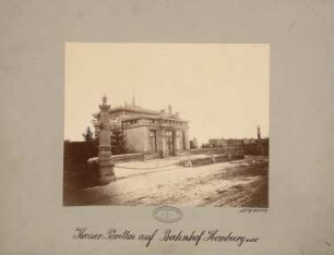 Kaiser-Pavillon auf dem Bahnhof, Bad Homburg v. d. Höhe: Ansicht Pavillon