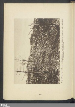 Das Fort Vaux, 8 km vor Verdun, ein Hauptstützpunkt der vorgeschobenen Ostfront von Verdun mit weiter Beherrschung der Woëvre-Ebene (15. März 1916)