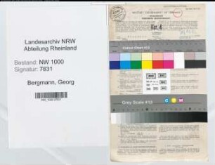 Entnazifizierung Georg Bergmann, geb. 17.10.1906 (Feinmechaniker)