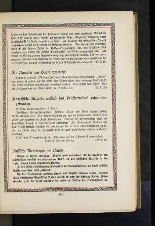 Russische Niederlagen am Dnjestr.