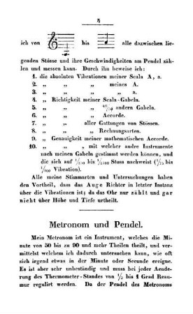 Metronom und Pendel.