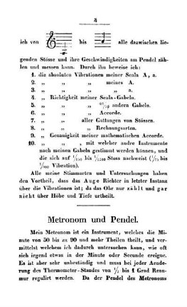 Metronom und Pendel.