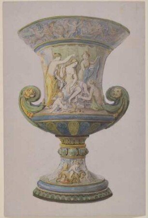 Pokalentwurf mit Toilette der Venus
