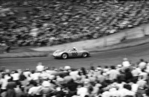 Schauinsland-Rennstrecke: Von oben in der Kurve; Nr. 160; Heinrich Walte (Schweiz); Porsche RSK