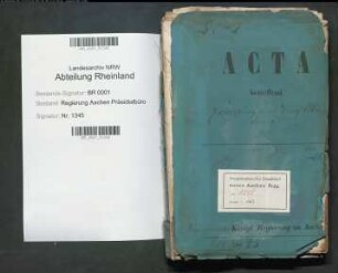 Errichtung einer Berg-Akademie. Bd. 1