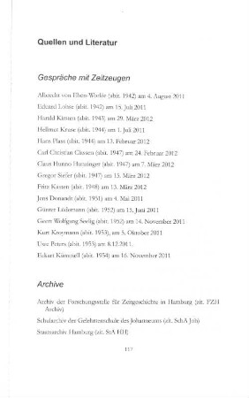 Quellen und Literatur