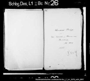 Schuldforderung des Christoph Knigge gegen die Brüder Diedrich und Hilmer von Heimburg