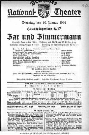 Zar und Zimmermann