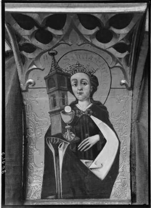 Schwäbisch Hall Sankt Katharinen Kirche Gemälde Heilige Barbara