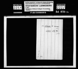 Siebrecht, Ch.; Chorsänger (Bass); ausgesch.: 1854