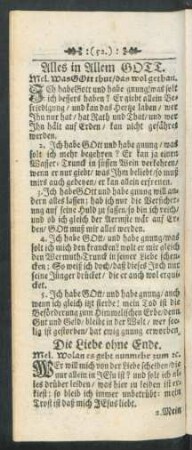 Alles in Allem GOTT