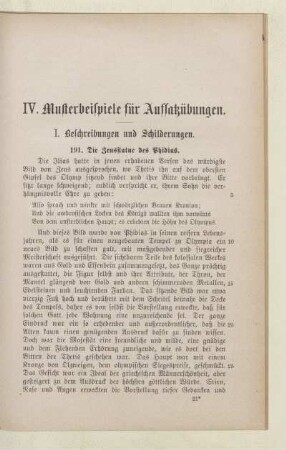 IV. Musterbeispiele für Aufsatzübungen