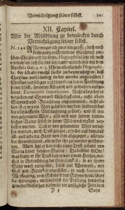 XII. Capitel. Wie die Abtödtung zu bewürcken durch Vernichtigung seiner selbst