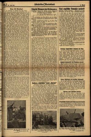 Zweite Ausgabe vom Montag, den 28. Juli 1941.