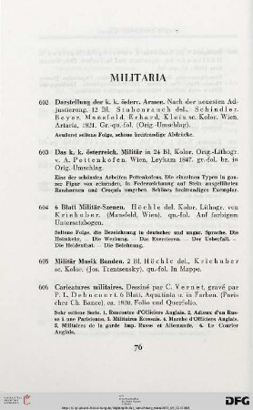 Militaria (Nr. 602-606)