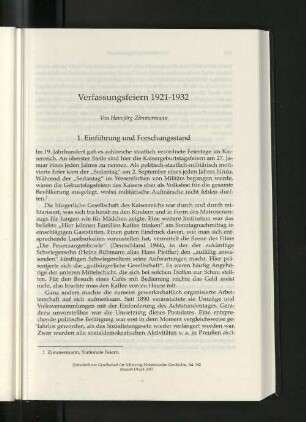 1. Einführung und Forschungsstand.