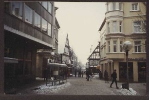 Bruchstraße. Detmold. Blick vom Marktplatz Richtung Bruchberg