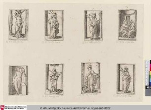oben Mitte rechts: [Ste. Catherine de Sienne; St. Catherine of Siena; Die Heilige Katharina von Siena]