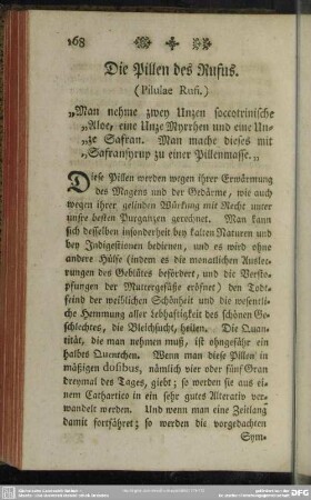 Die Pillen des Rufus