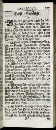 Trost-Gesänge.