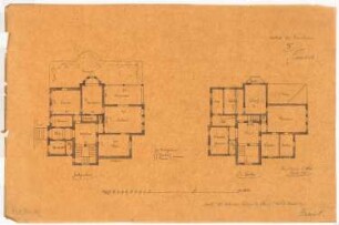 Villa Kunheim, Berlin-Niederschönweide: Grundriss EG und 1.OG