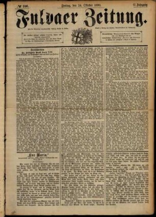 Ausgabe vom Freitag, den 24. Oktober 1890.