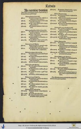 Tabula iuxta ordinem dominicarum in hac paschali parte
