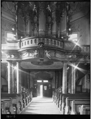 Bruchsal Peterskirche Ansicht Richtung Haupteingang