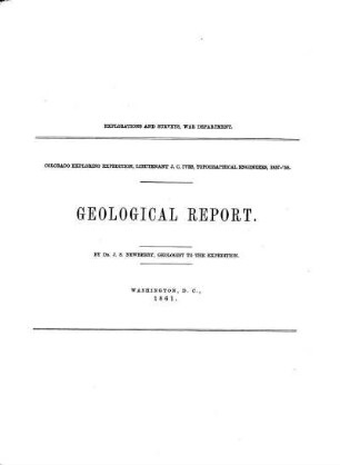 Report upon the Colorado River of the West