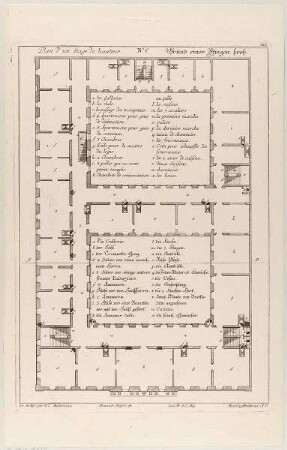 Grundriss eines Palastes/Gasthauses