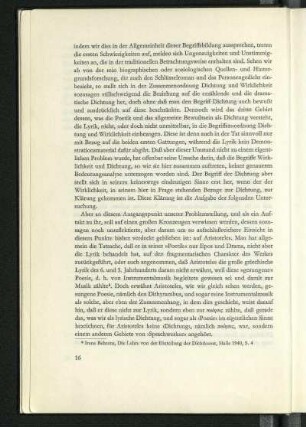 Die Begriffsbildung 'Dichtung und Wirklichkeit'