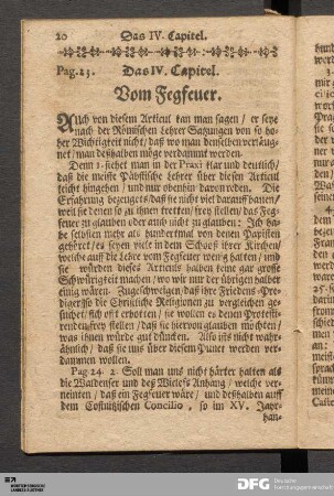 Das IV. Capitel. Vom Fegfeuer.
