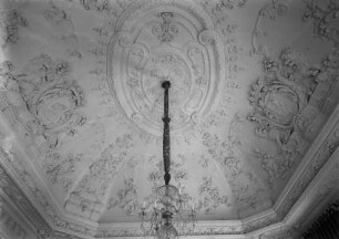 Konsole, Spiegel und Grisaille mit Putten