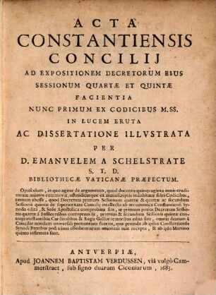 Acta Constantiensis concilii